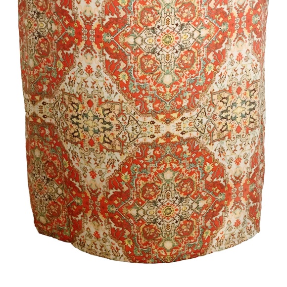 EMMA & MICHELE Boho Orange White Dress Size Small - Picture 13 of 16